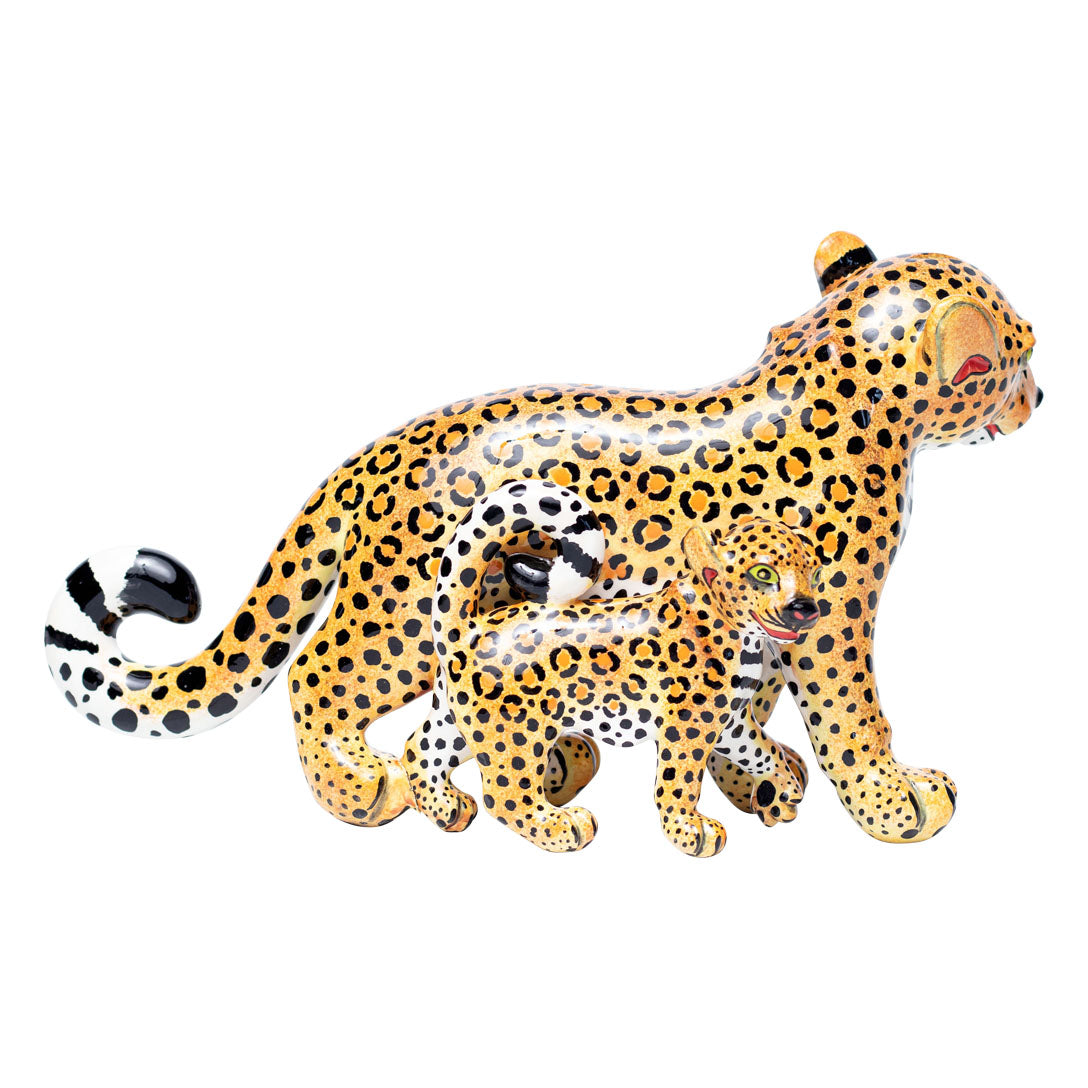 Leopard sculpture