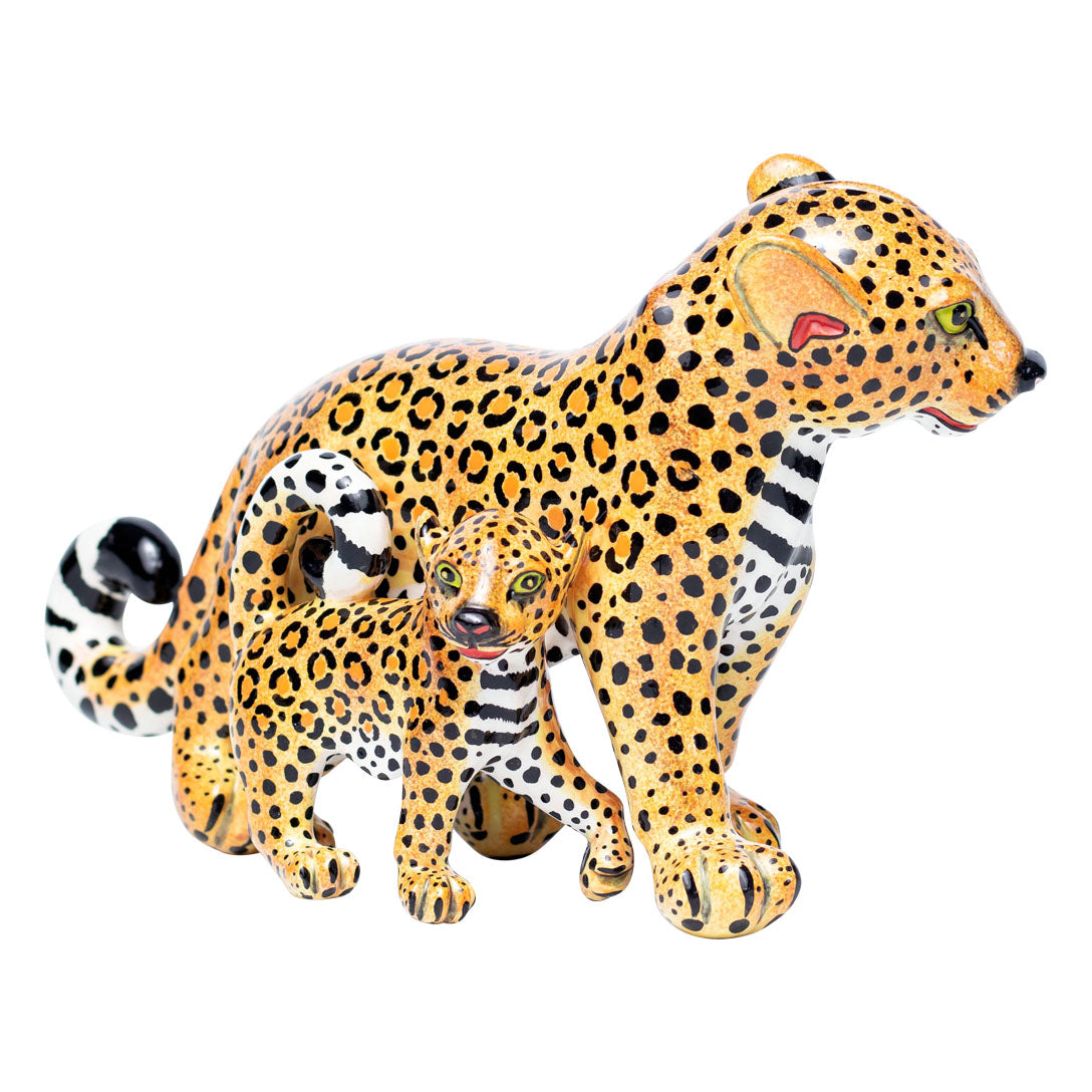 Leopard sculpture