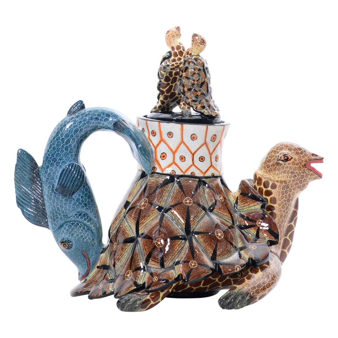 Tortoise/ fish teapot