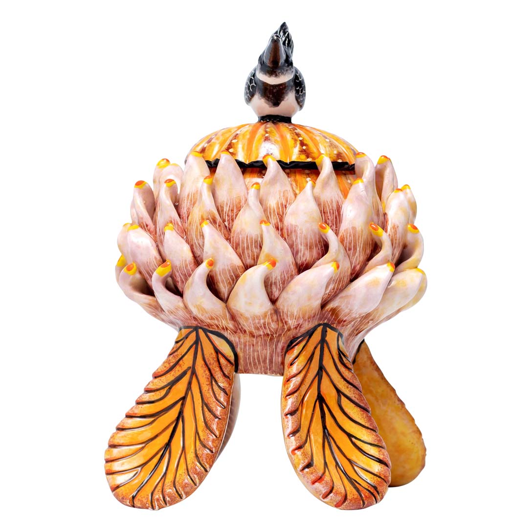 Protea, bird jewelry box