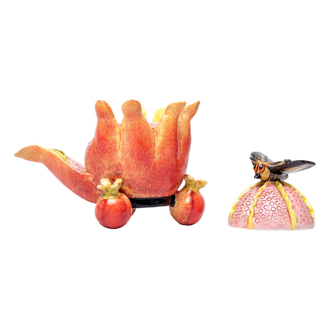 Pomegranate & butterfly jewelry box