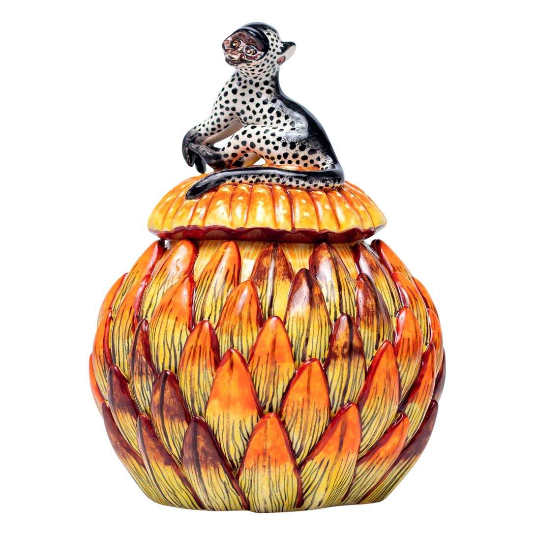 Protea, monkey jewelry box
