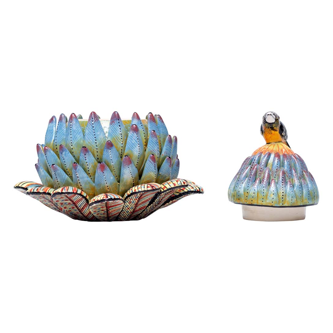 Protea, bird jewelry box