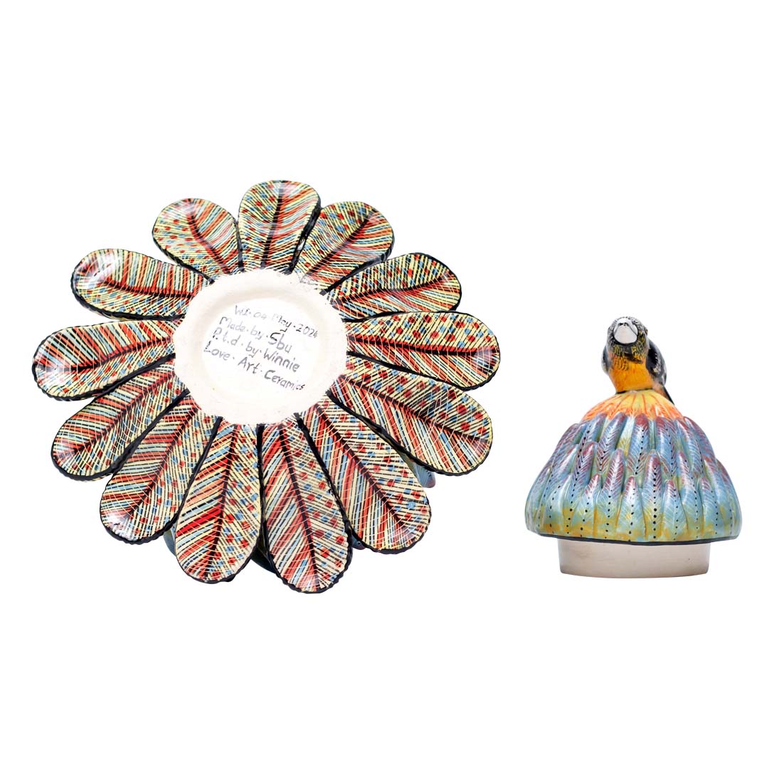 Protea, bird jewelry box