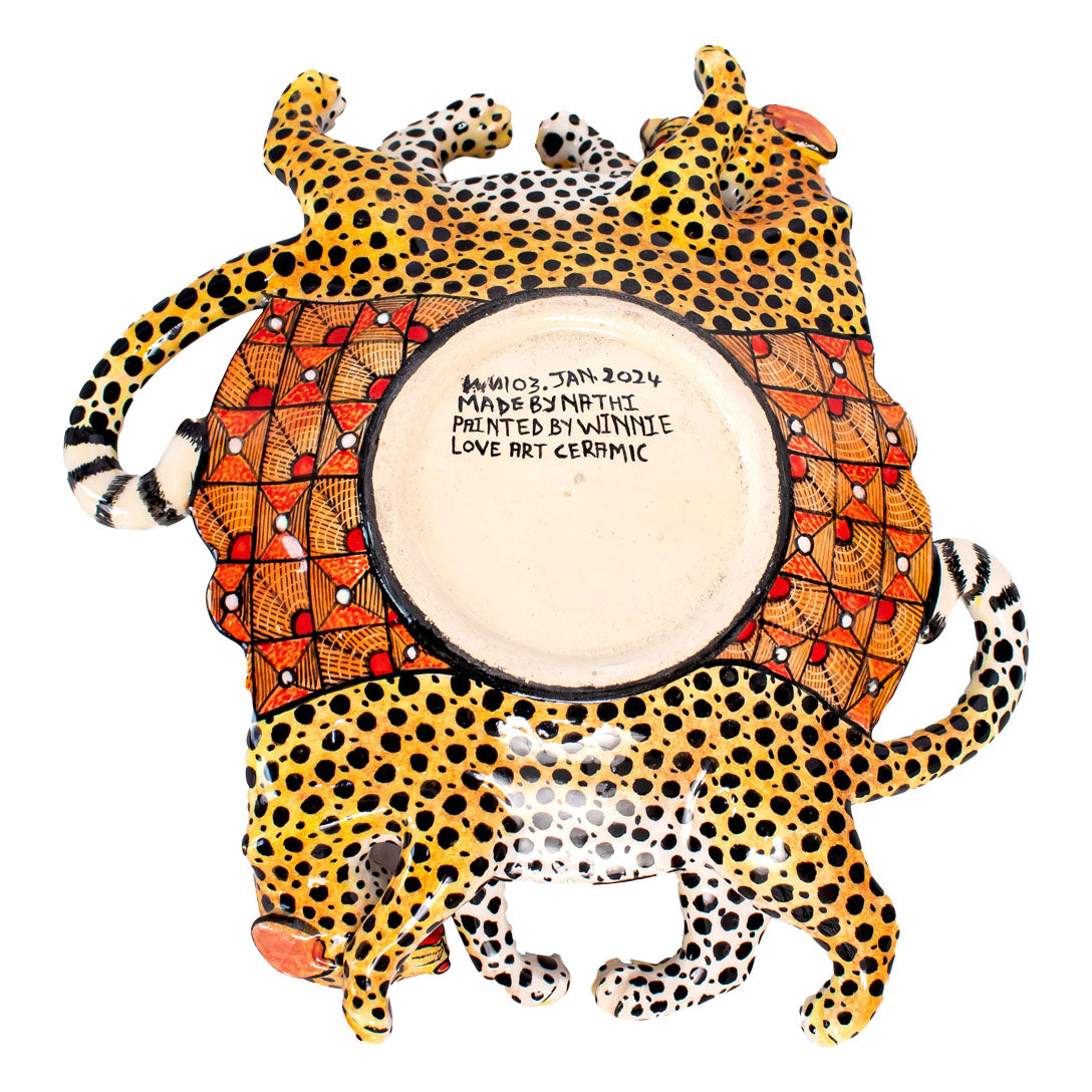 Cheetah coin dish