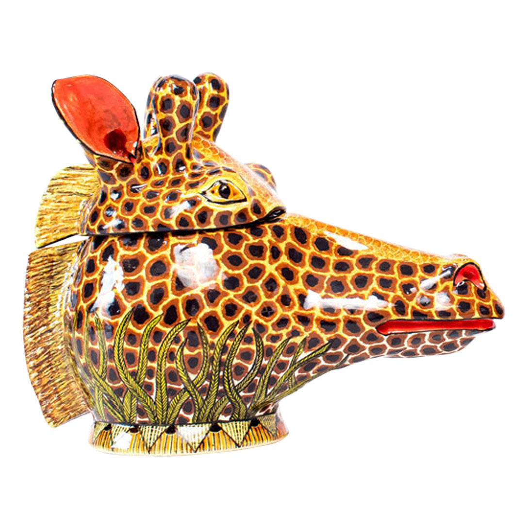 Giraffe head jewelry box