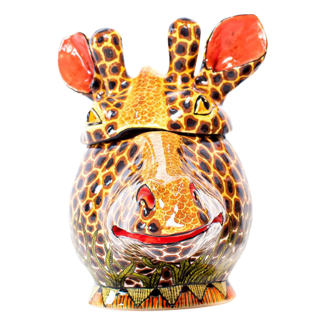 Giraffe head jewelry box