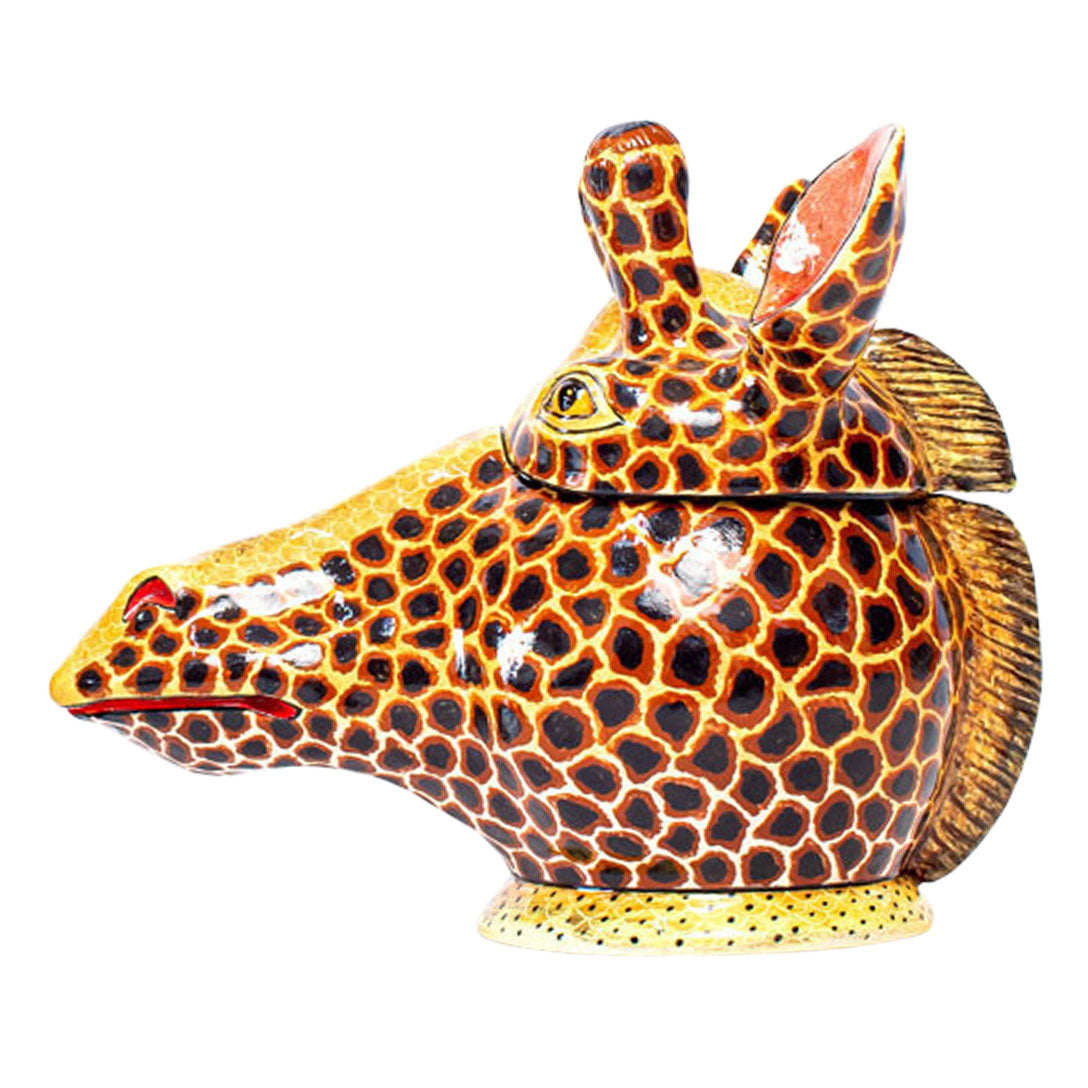 Giraffe head jewelry box