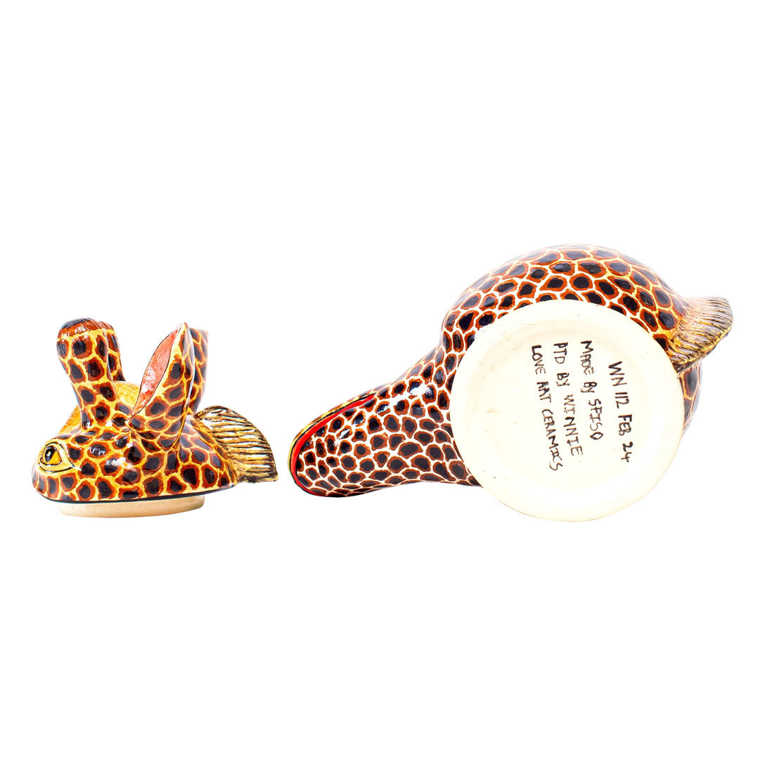 Giraffe head jewelry box