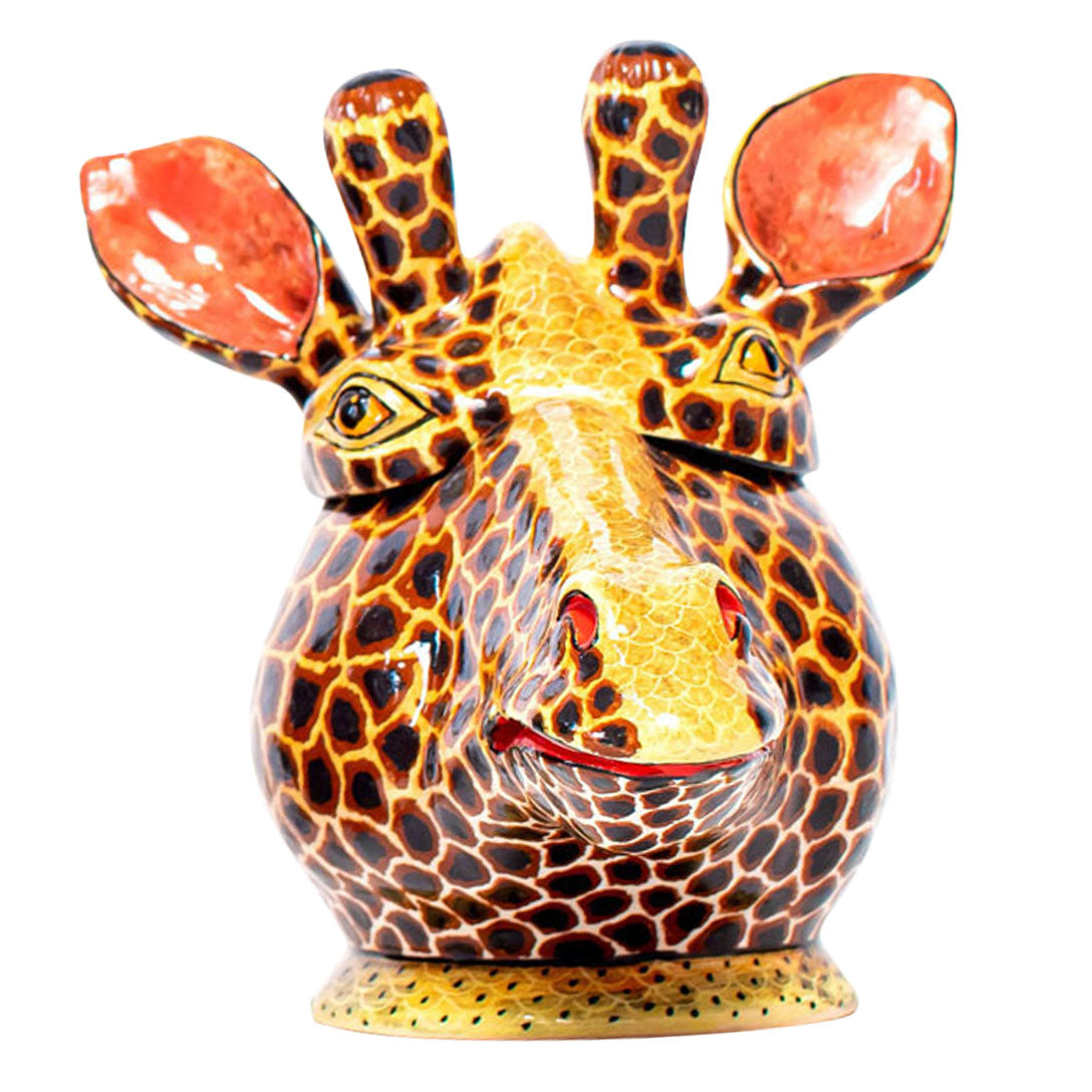 Giraffe head jewelry box