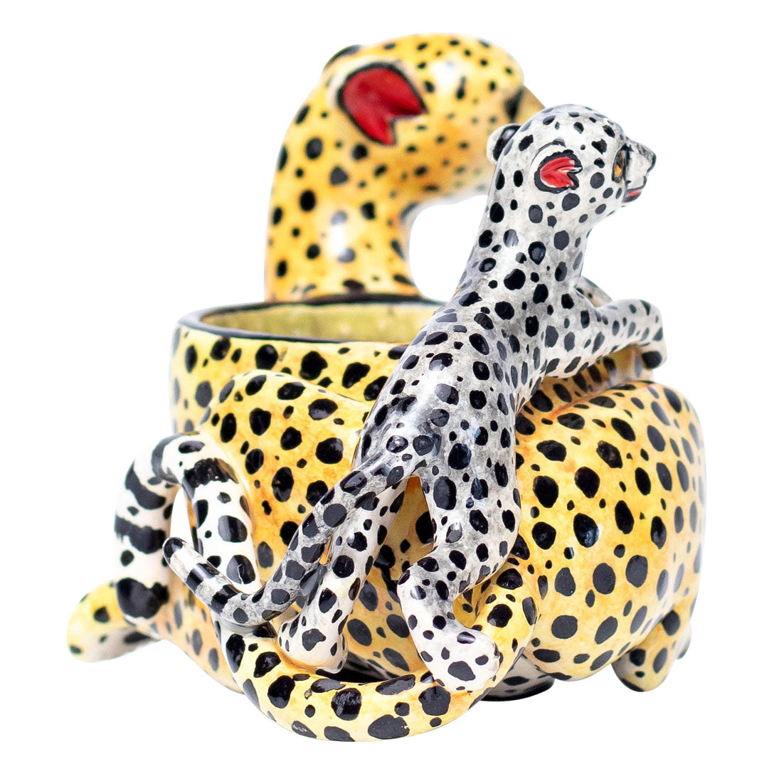 Leopard eggcup