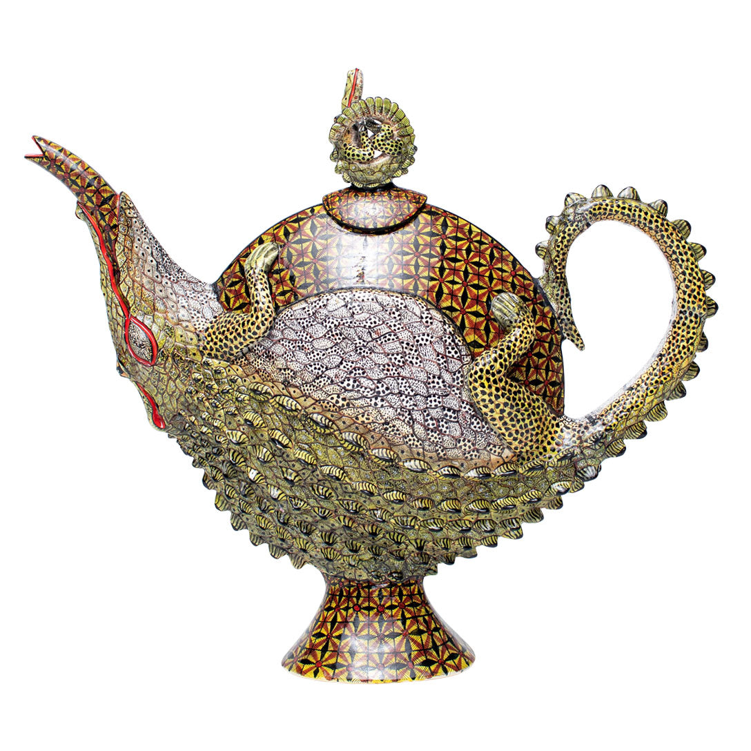 Crocodile teapot