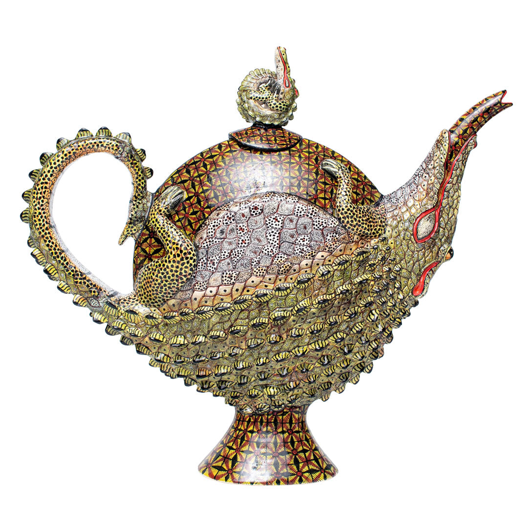 Crocodile teapot