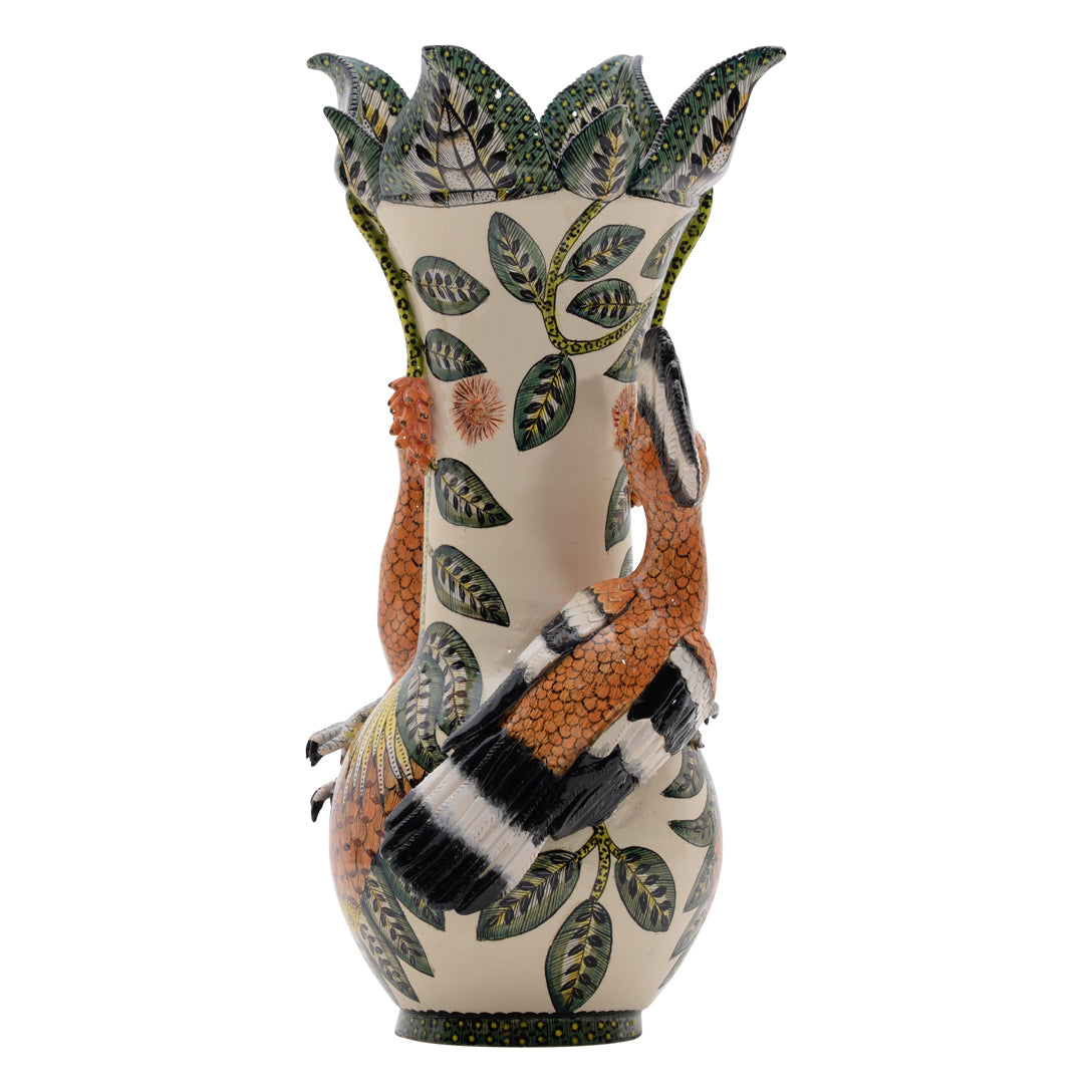 Hoopoe vase