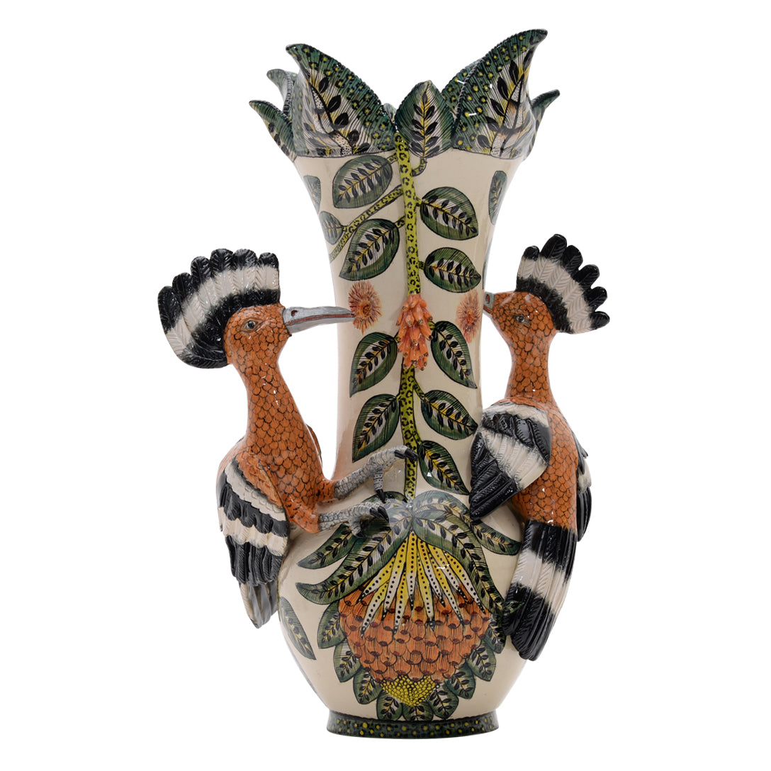 Hoopoe vase