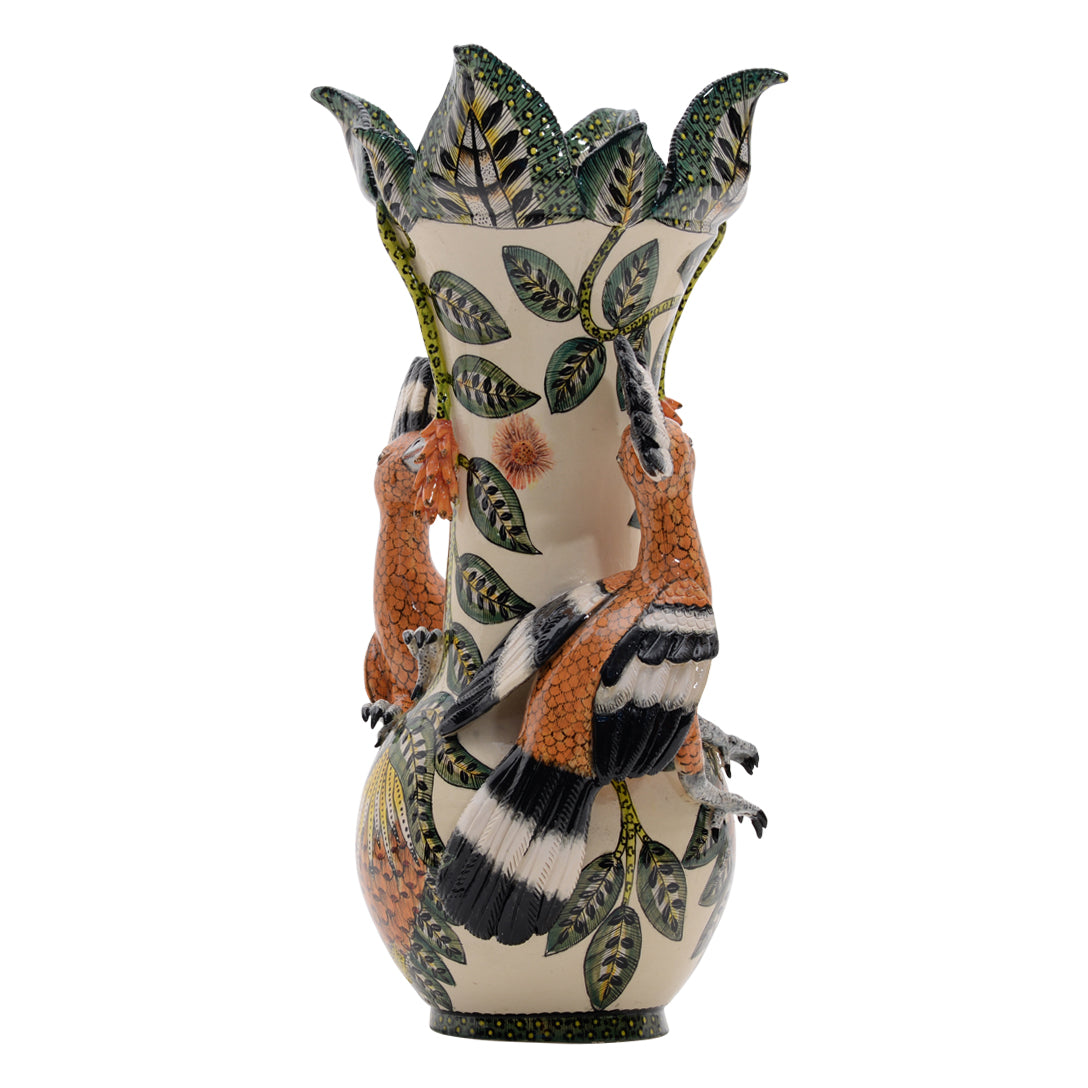 Hoopoe vase