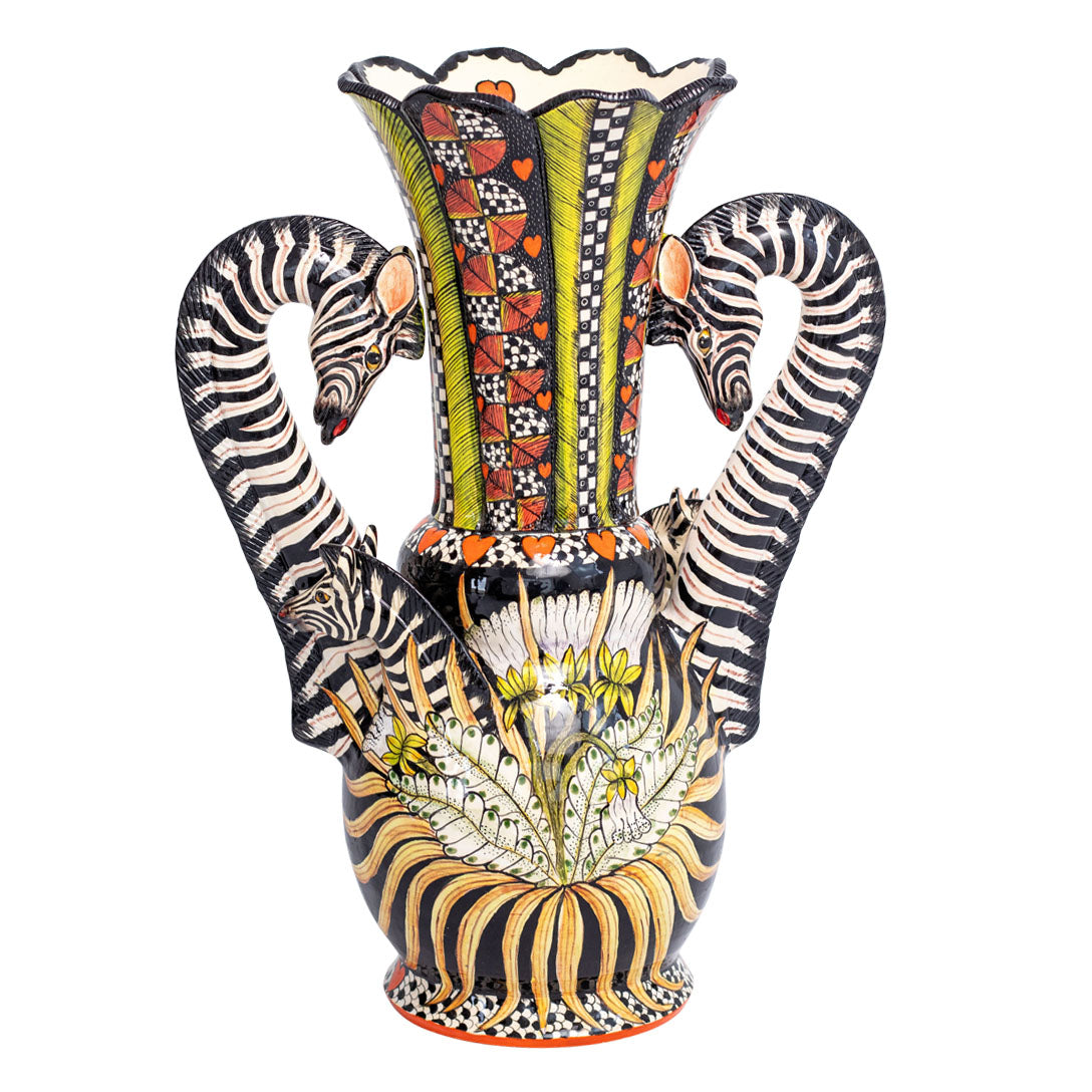 Zebra vase