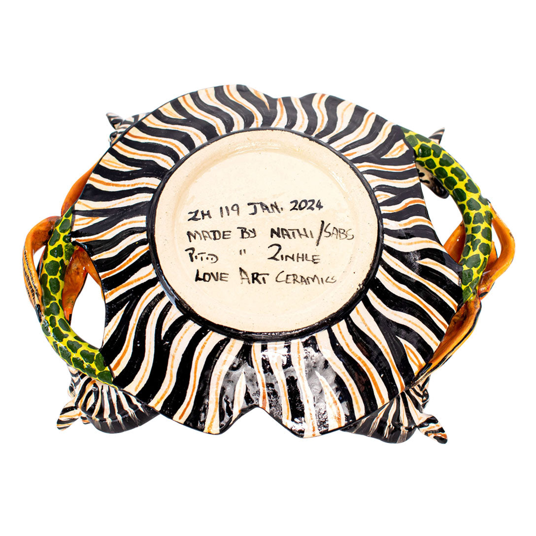 Zebra coin dish