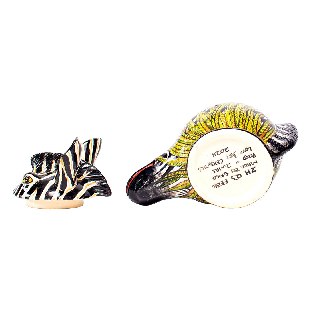 Zebra head jewelry box