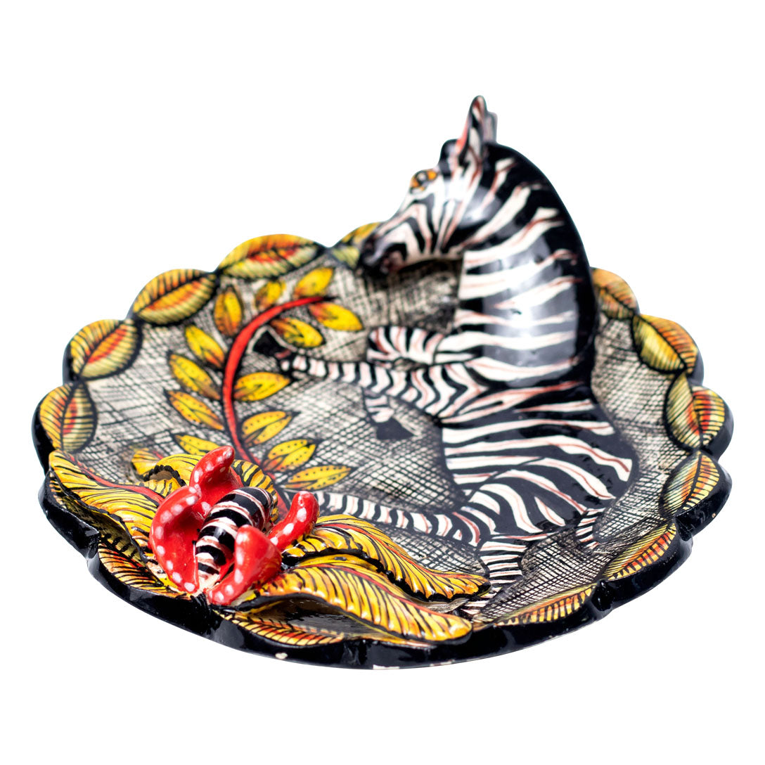 Zebra coin dish
