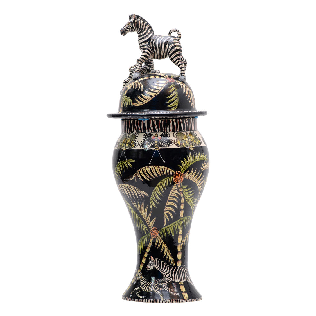 Zebra urn