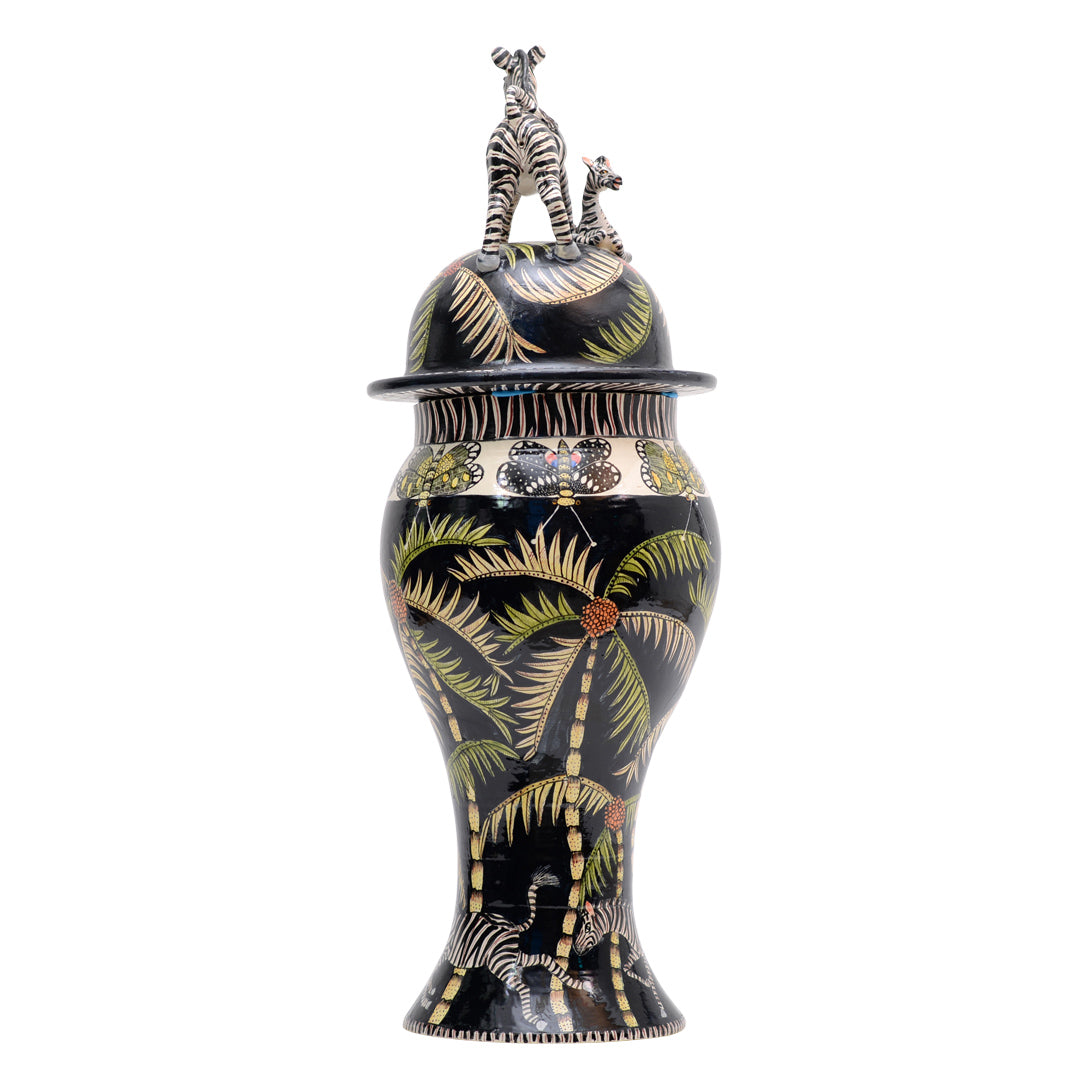 Zebra urn