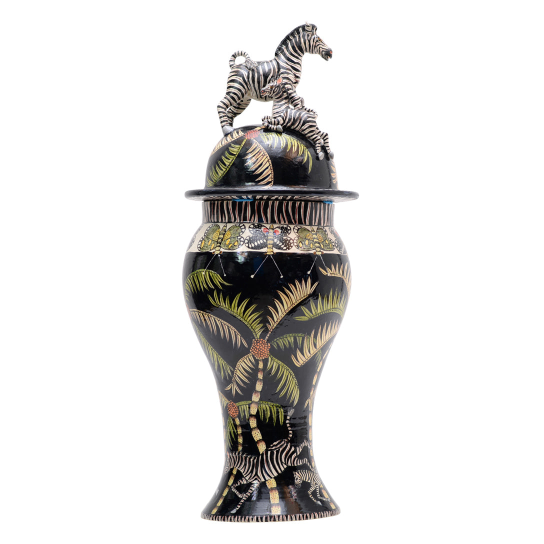 Zebra urn