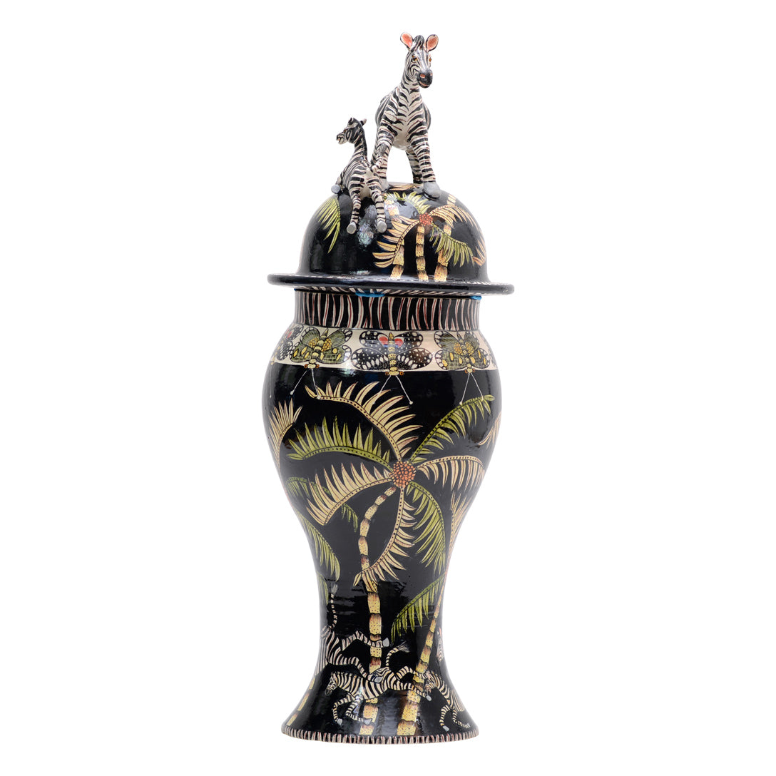 Zebra urn