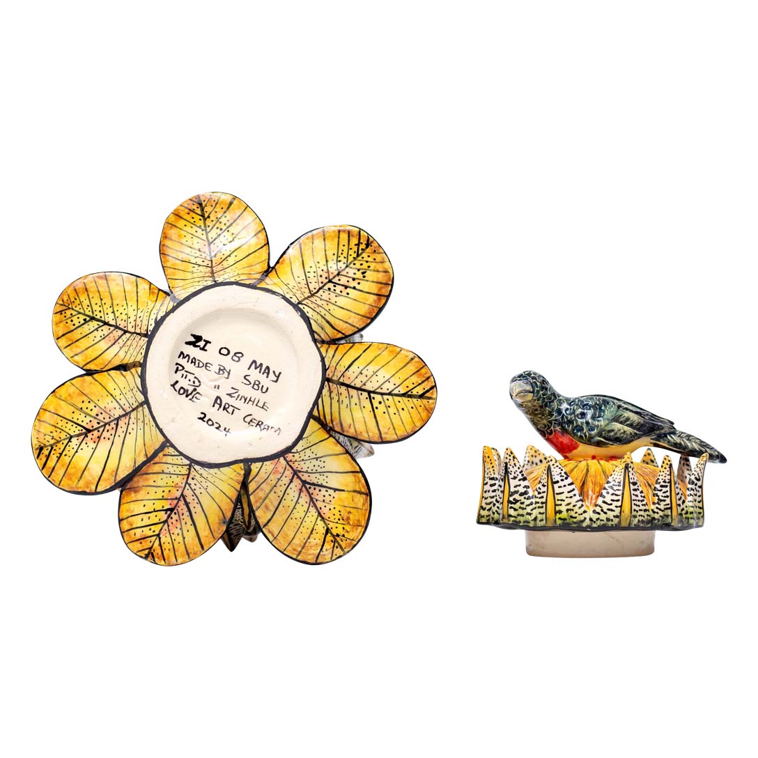 Protea, bird jewelry box