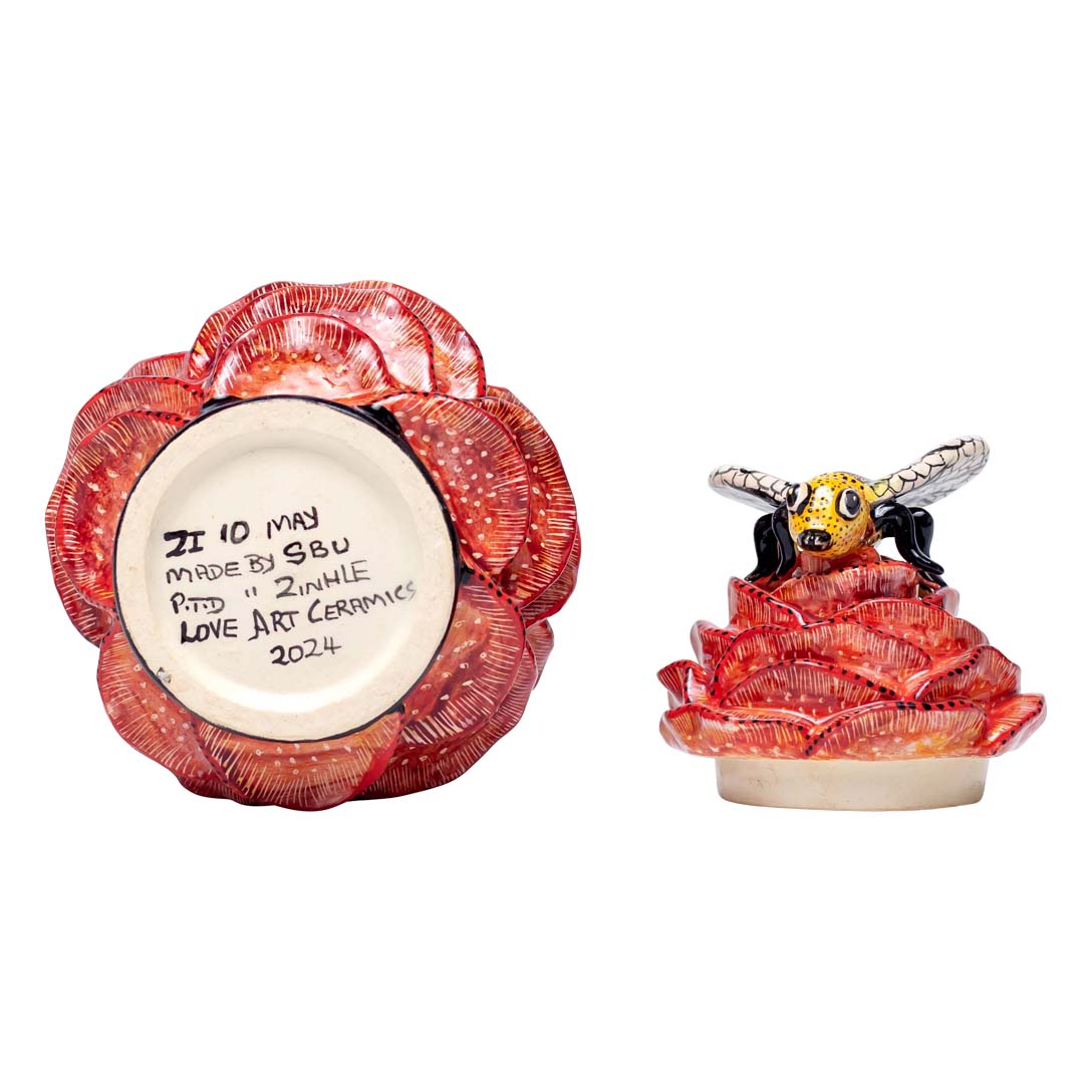 Succulent bee jewelry box