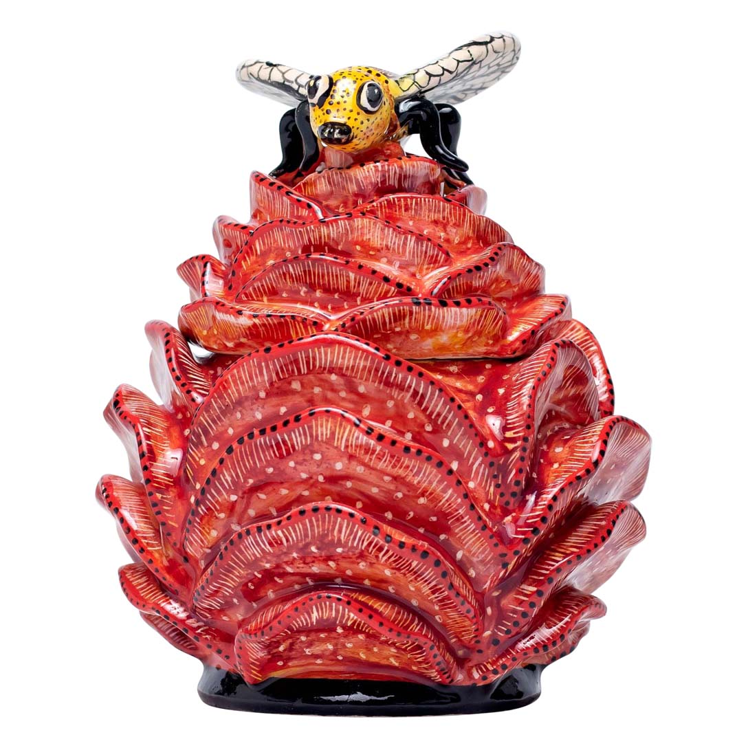 Succulent bee jewelry box