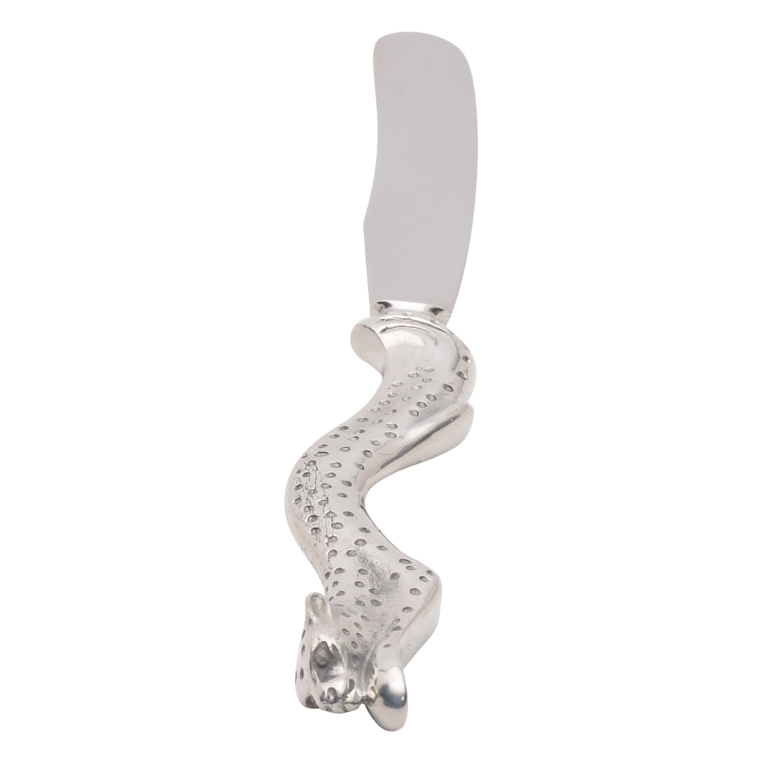 Maridadi Pewter Leopard Butter Spreader