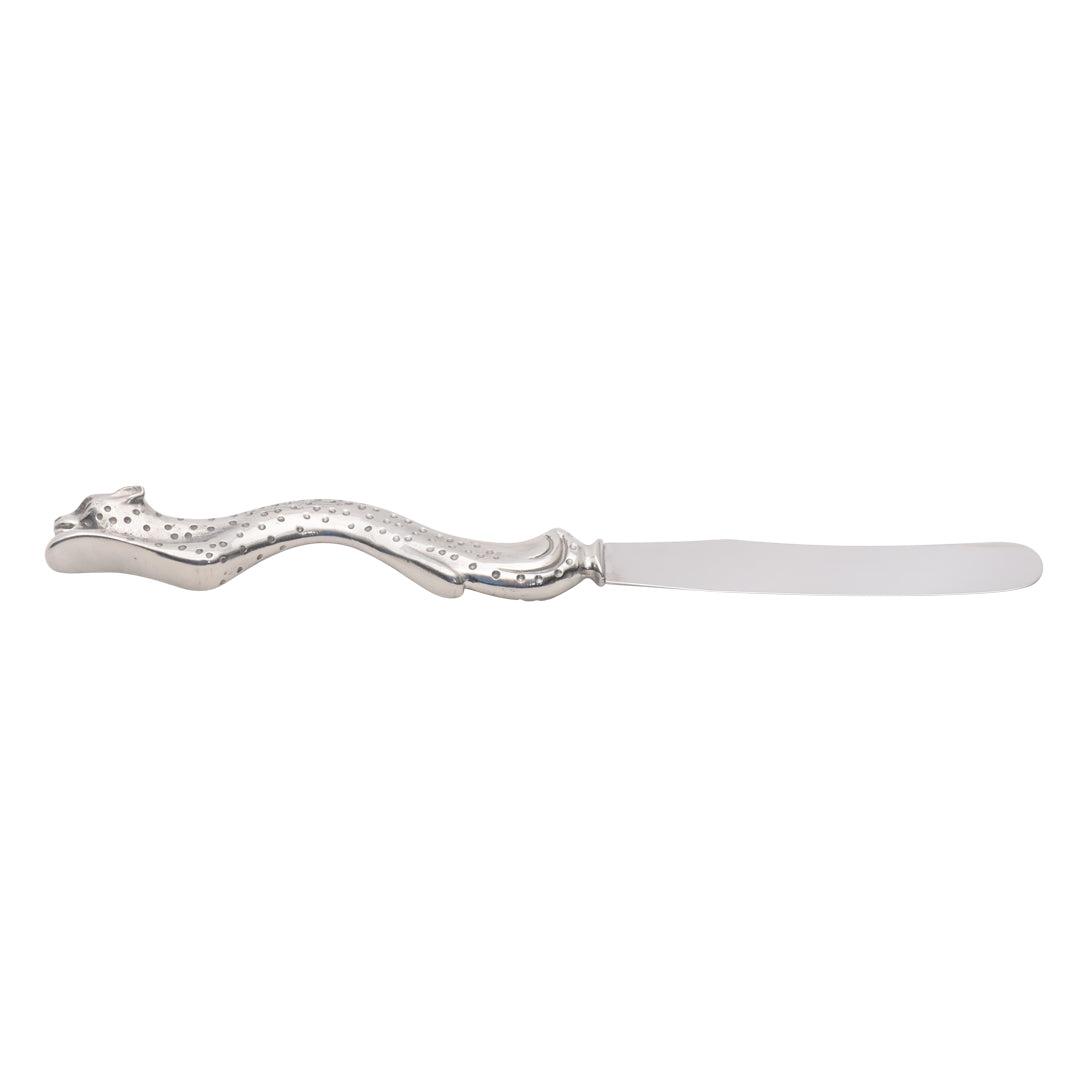 Maridadi Pewter Leopard Butter Spreader