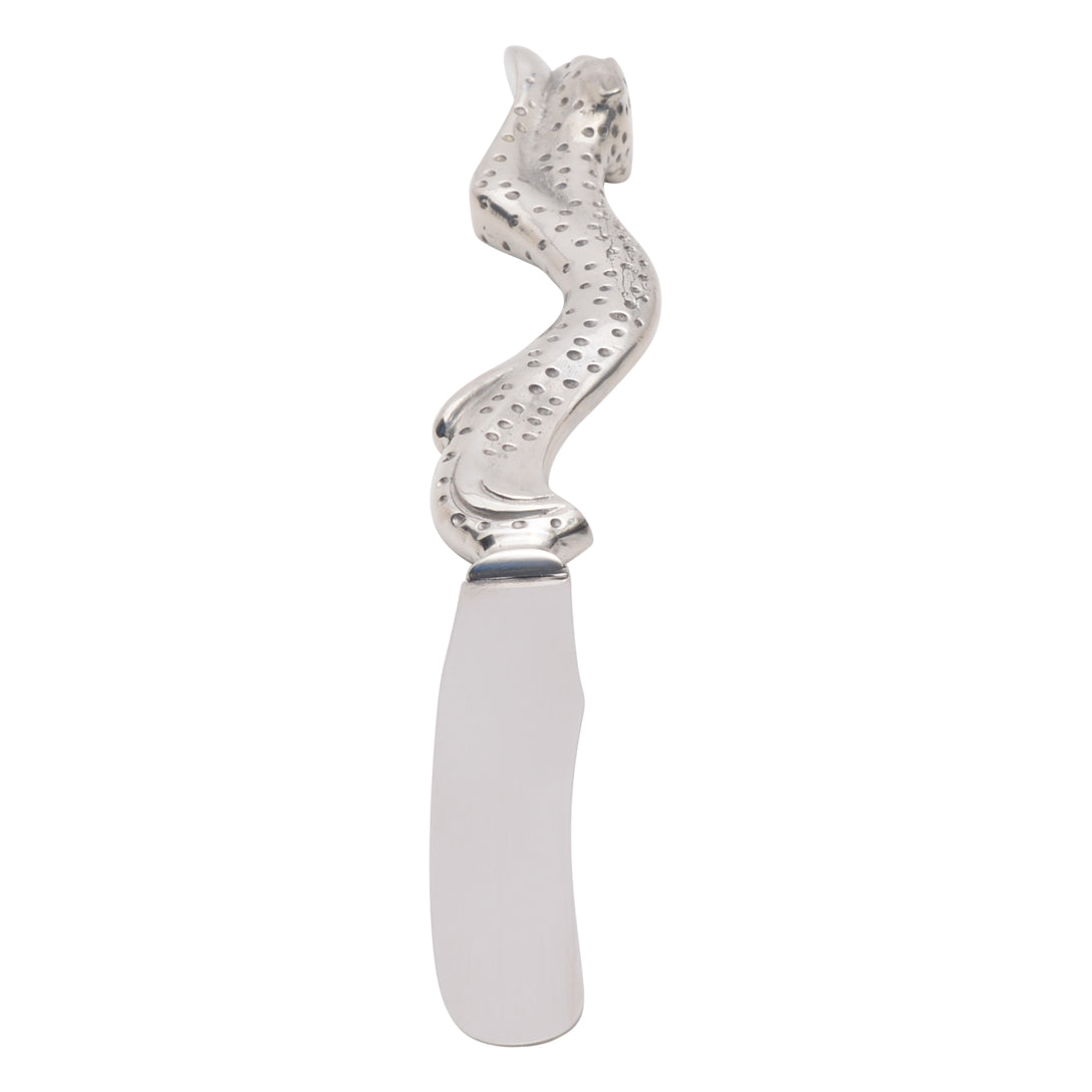 Maridadi Pewter Leopard Butter Spreader