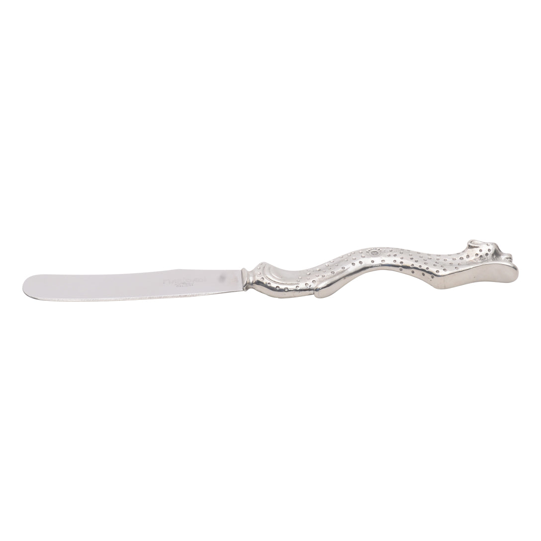 Maridadi Pewter Leopard Butter Spreader