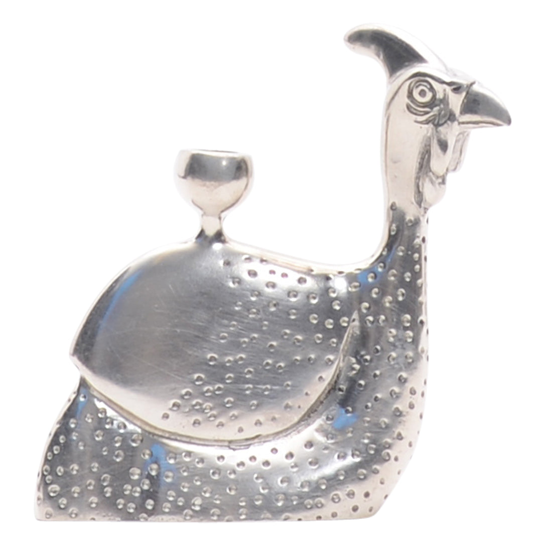 Maridadi Pewter Guinea Fowl Sculpture Med.