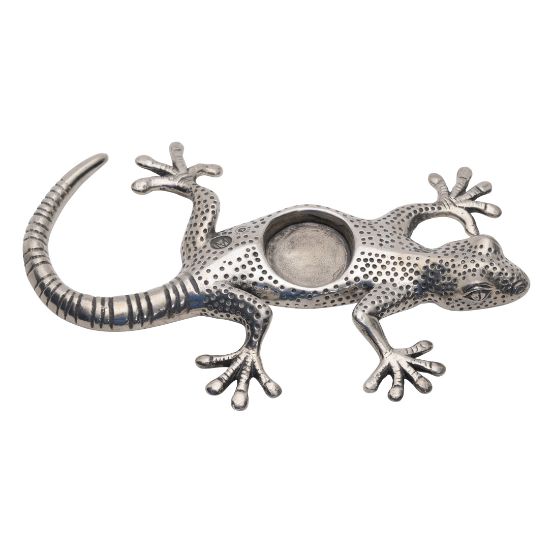 Maridadi Pewter Gecko Tea Light 