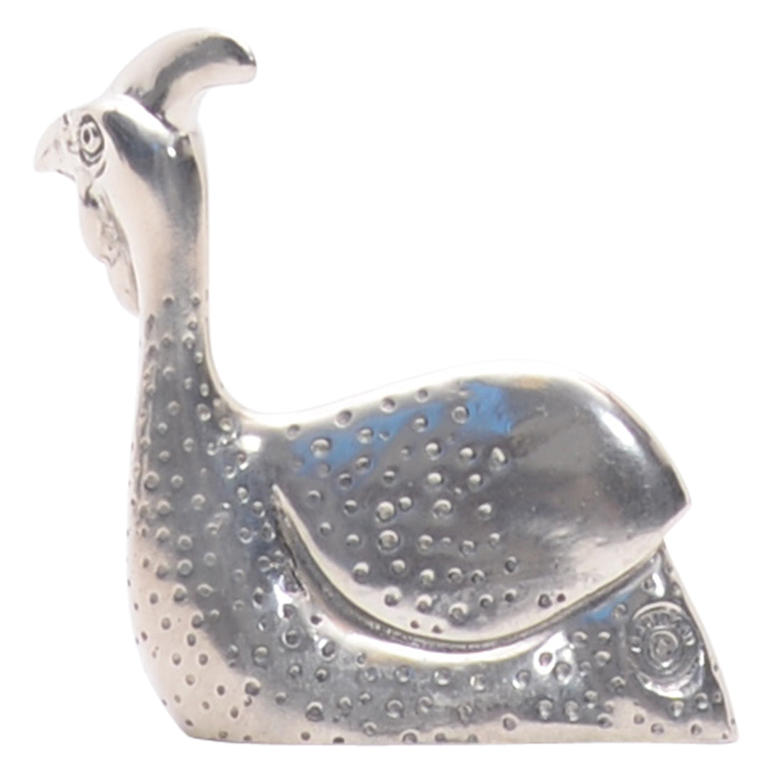 Maridadi Pewter Guinea Fowl Sculpture Small