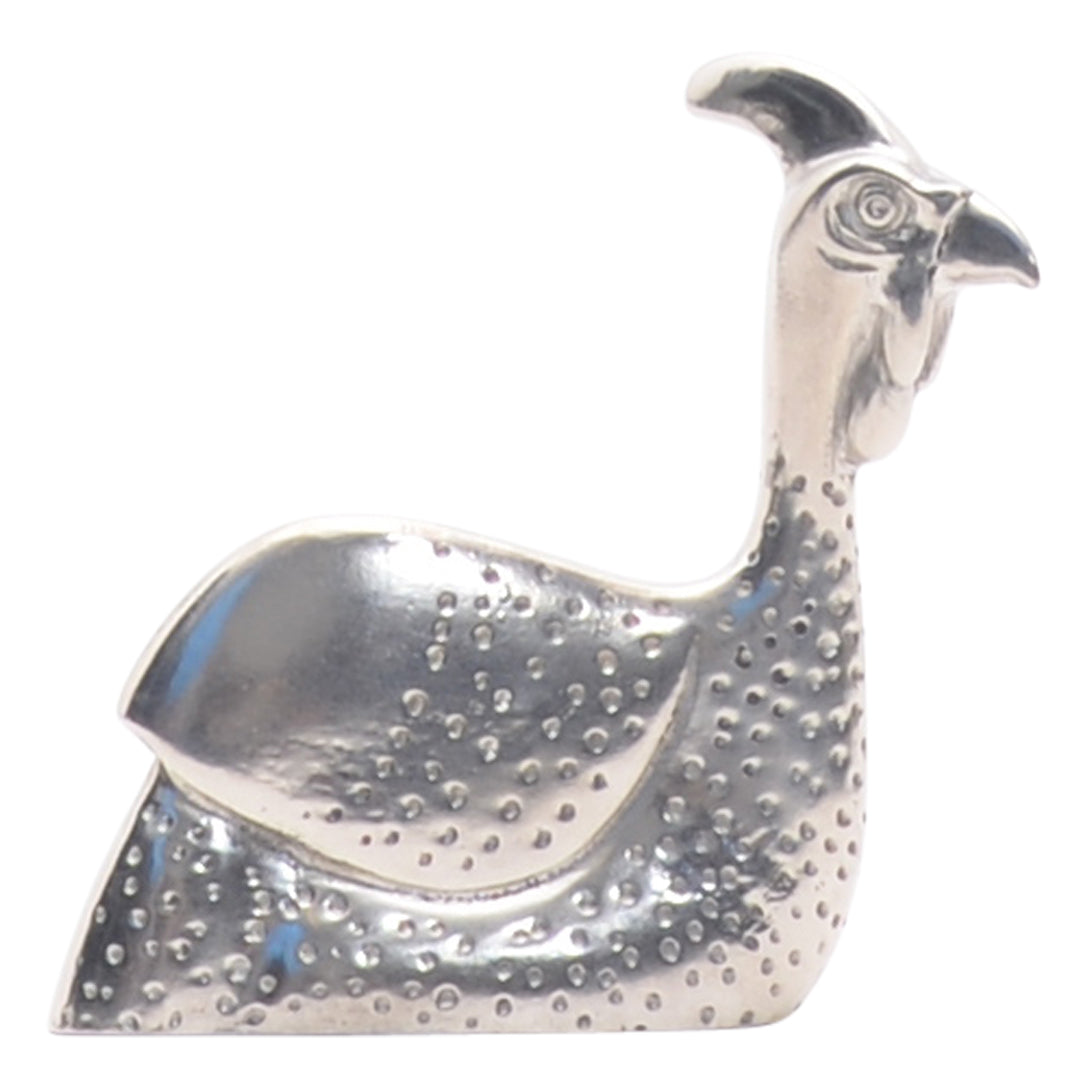 Maridadi Pewter Guinea Fowl Sculpture Small