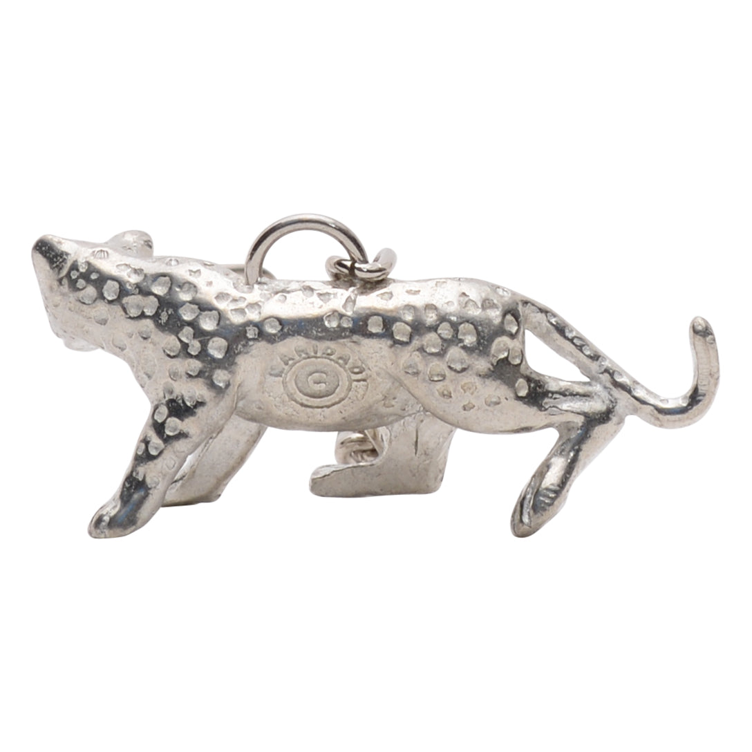 Maridadi Pewter Leopard Key Ring