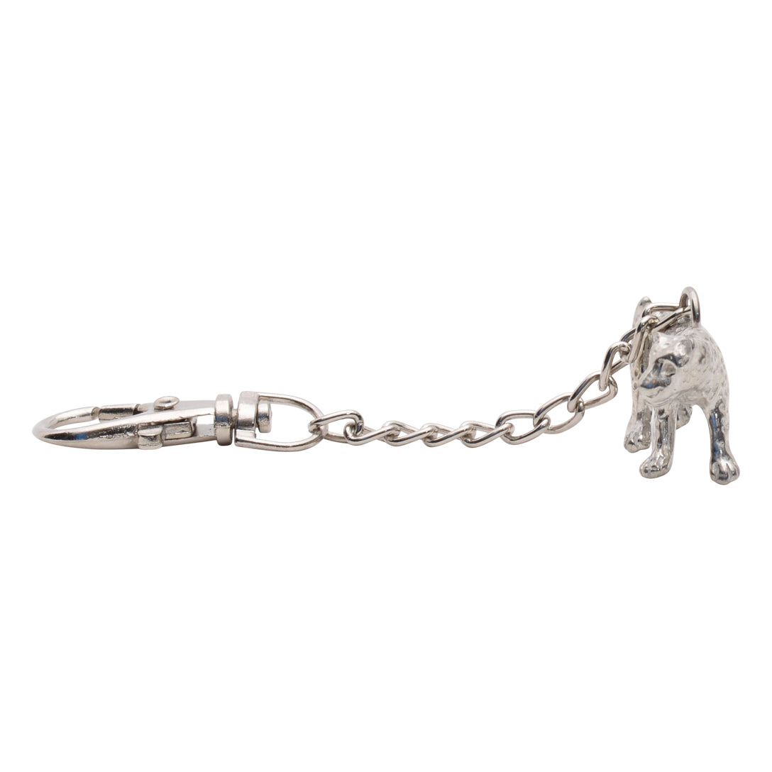 Maridadi Pewter Leopard Key Ring