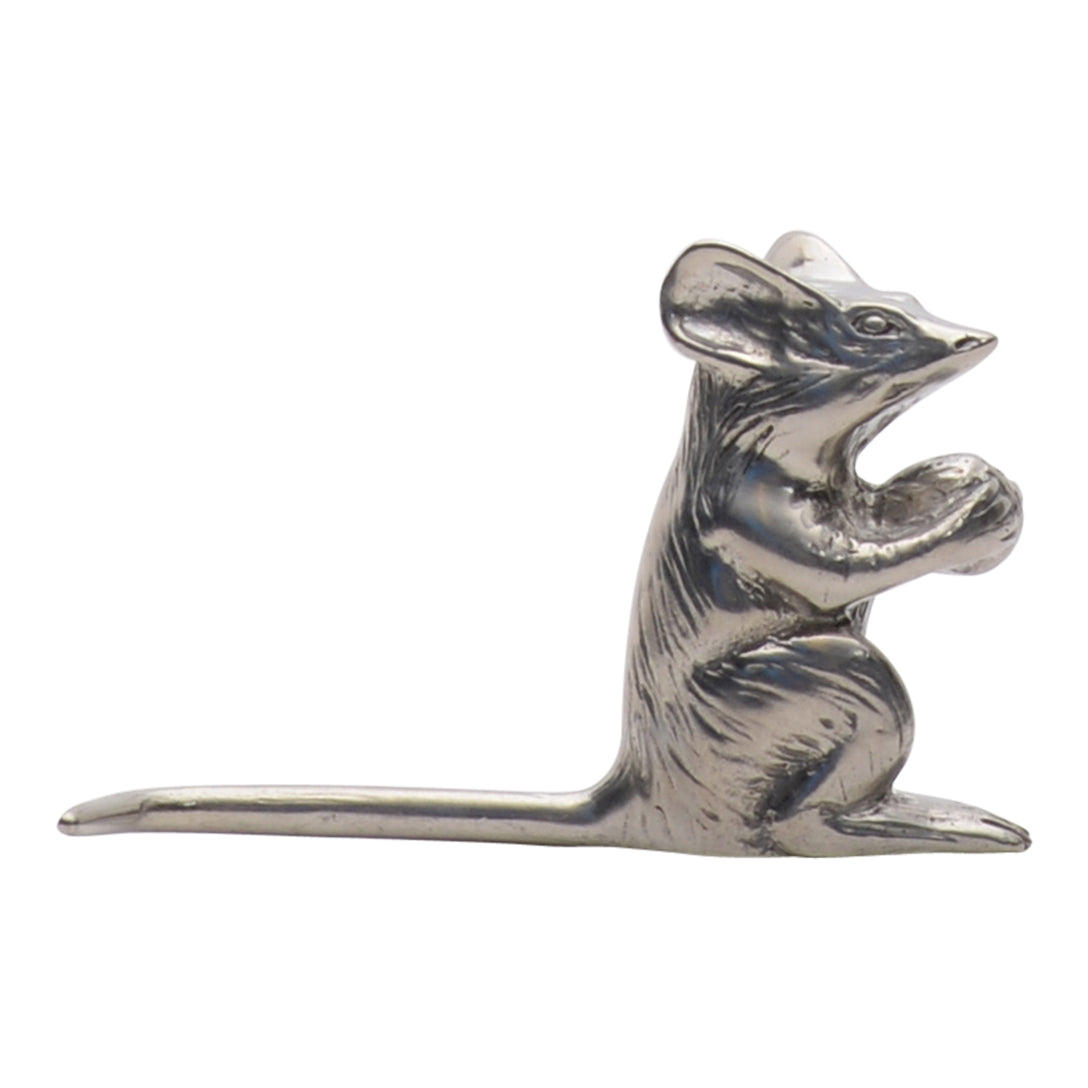 Maridadi Pewter Sitting Mouse