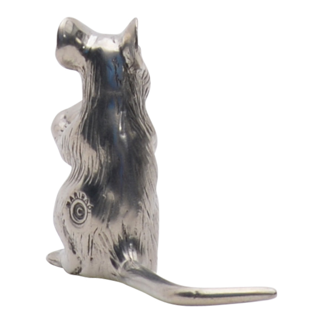 Maridadi Pewter Sitting Mouse