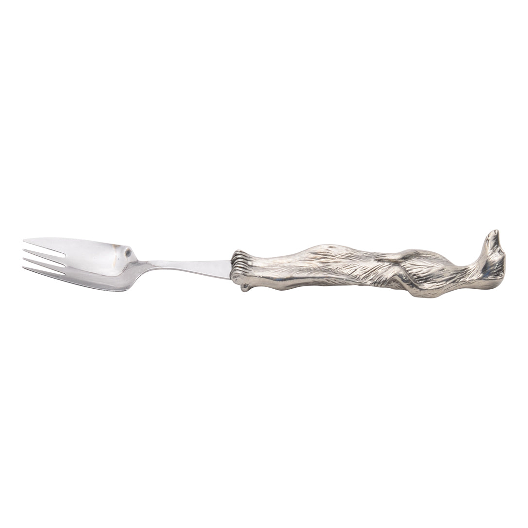 Maridadi Pewter Meercat Pasta Fork