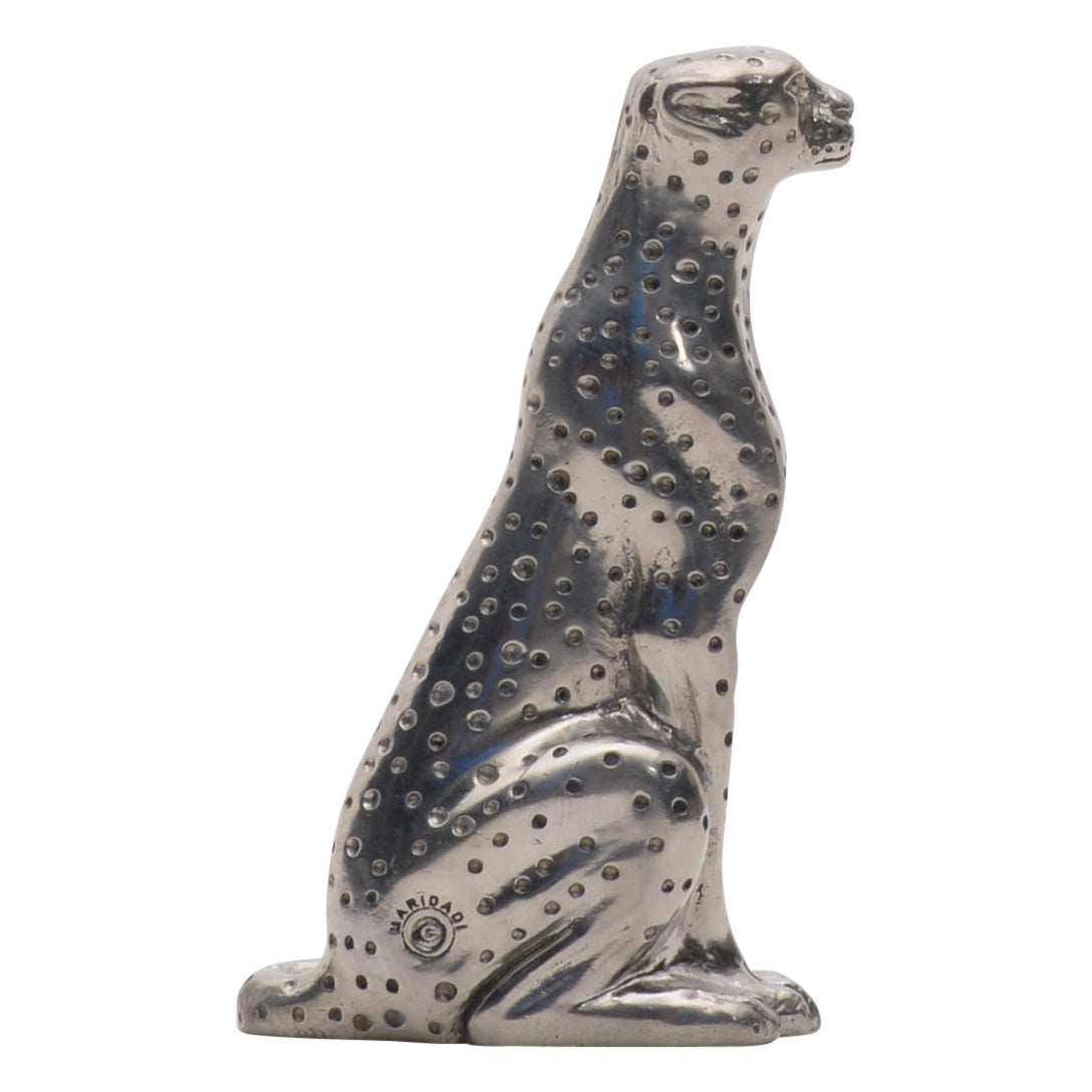 Maridadi Pewter Sitting Cheetah