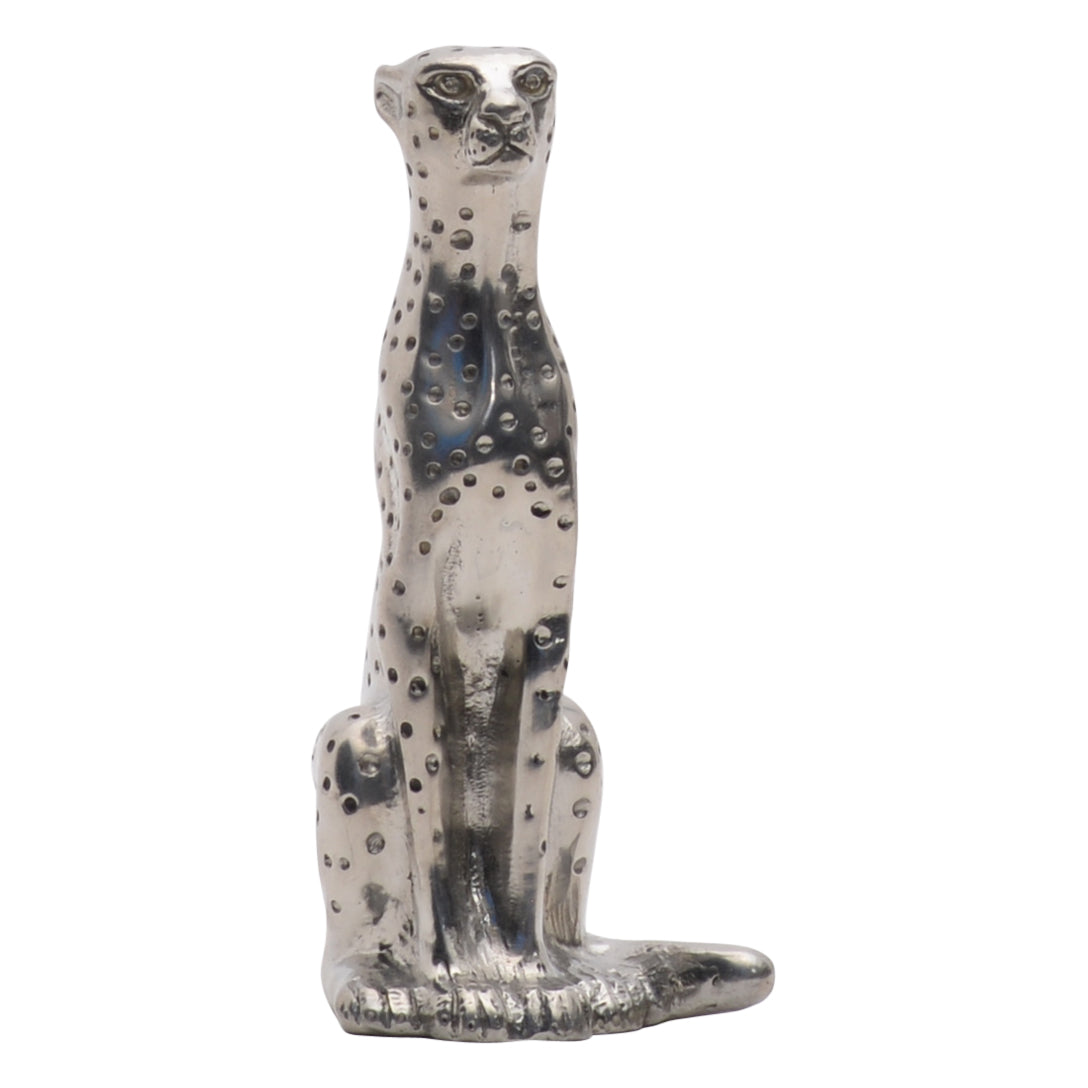 Maridadi Pewter Sitting Cheetah