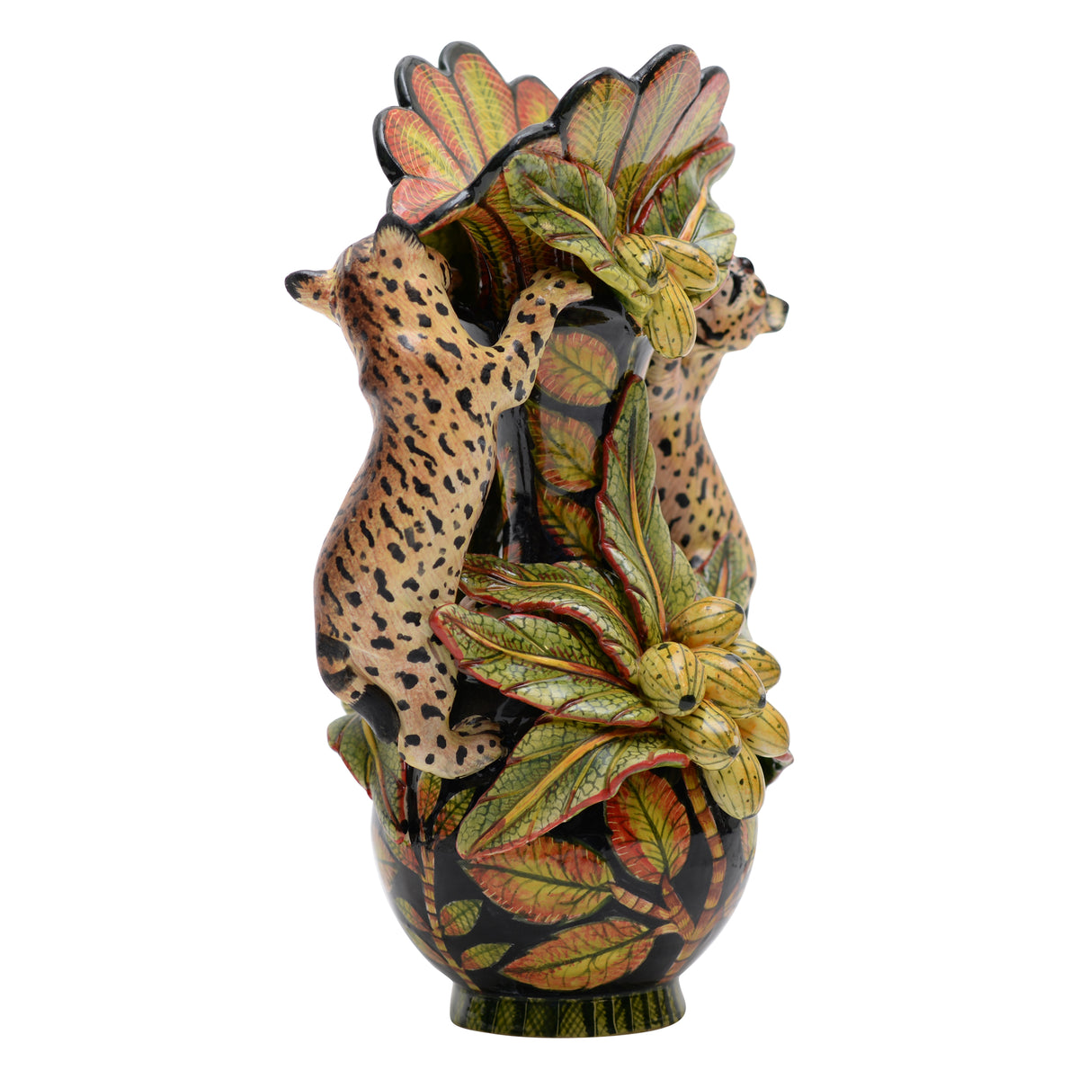 Bob cat vase