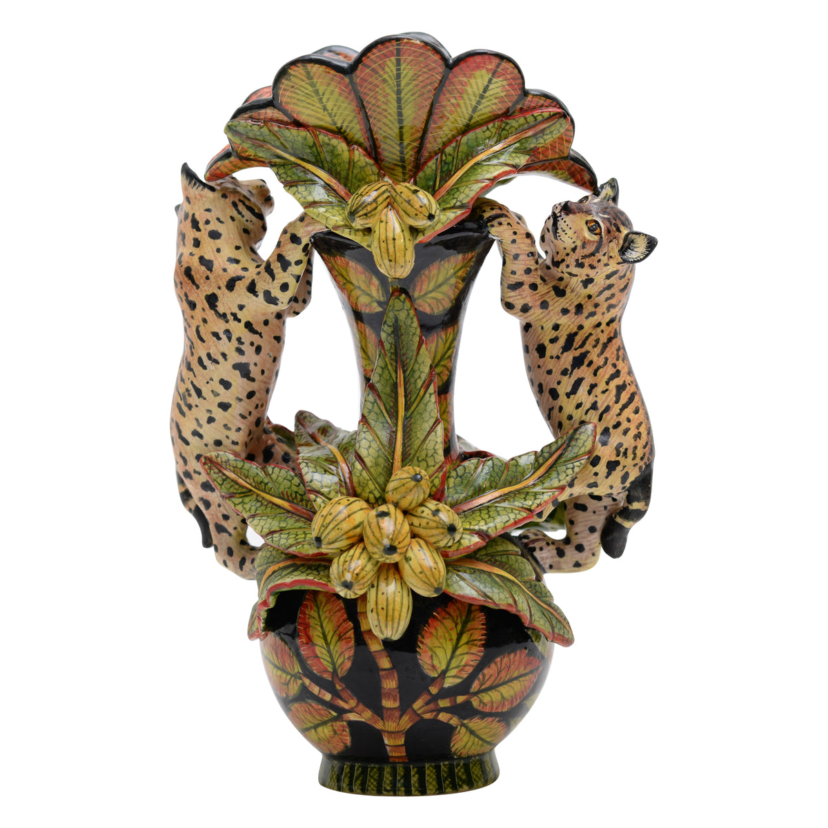 Bob cat vase