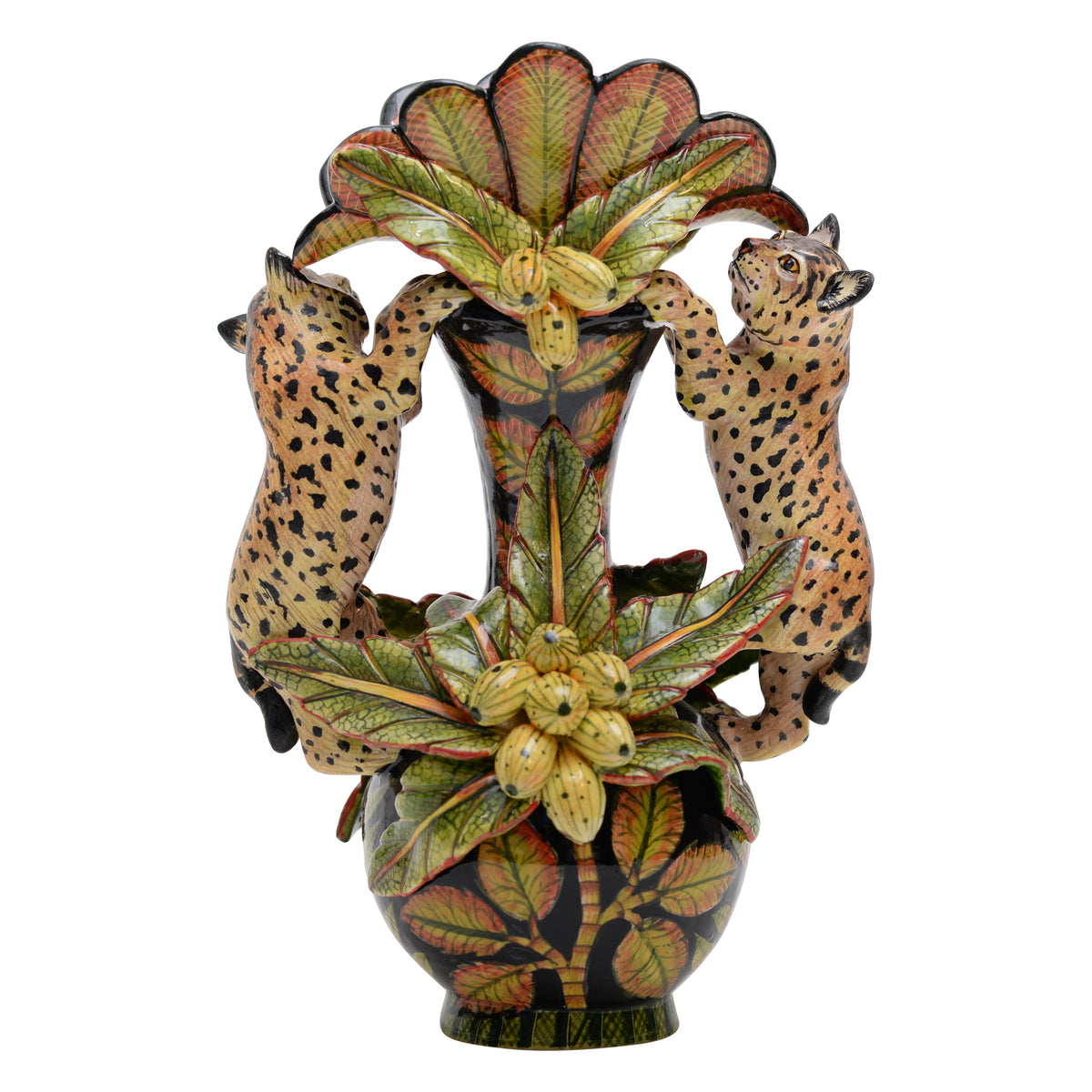 Bob cat vase