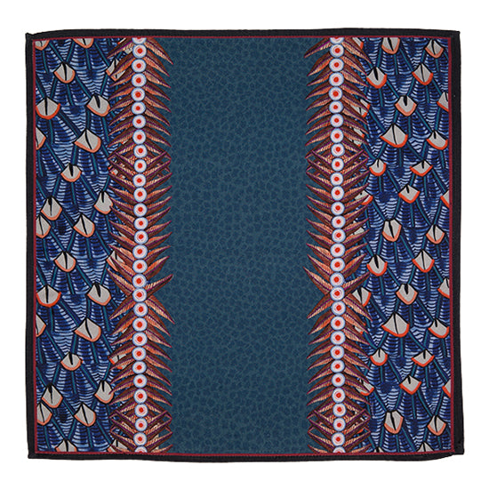 Pair of feather frost napkins